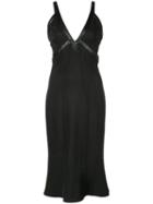 Zac Zac Posen Fitted V-neck Dress - Black