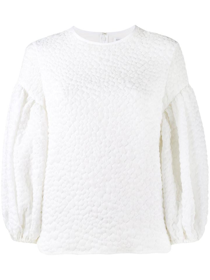 Rosie Assoulin Blouson Sleeve Top, Women's, Size: Xs, White, Silk/polyamide/cotton/silk