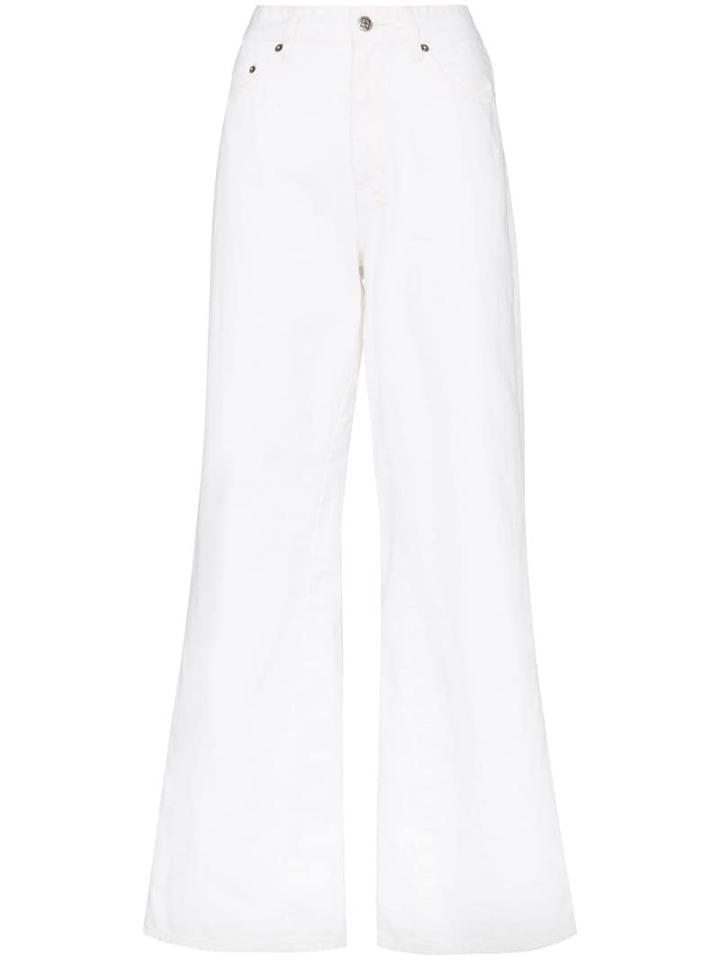 Ksubi Wide-leg Skater Style Jeans - White