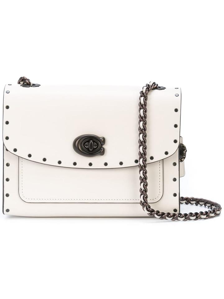 Coach Studded Parker Bag - White