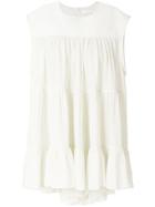Chloé Flared Style Dress - White