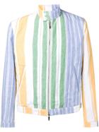 Thom Browne Blanket Linen Barracuda Jacket - Blue