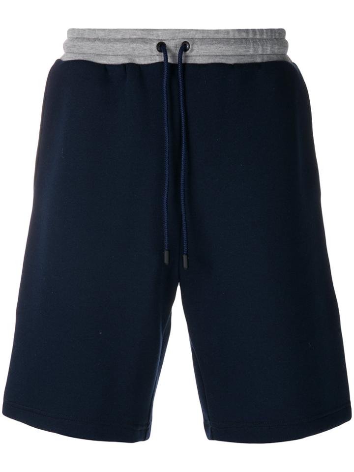 Fendi Drawstring Waist Bermuda Shorts - Blue
