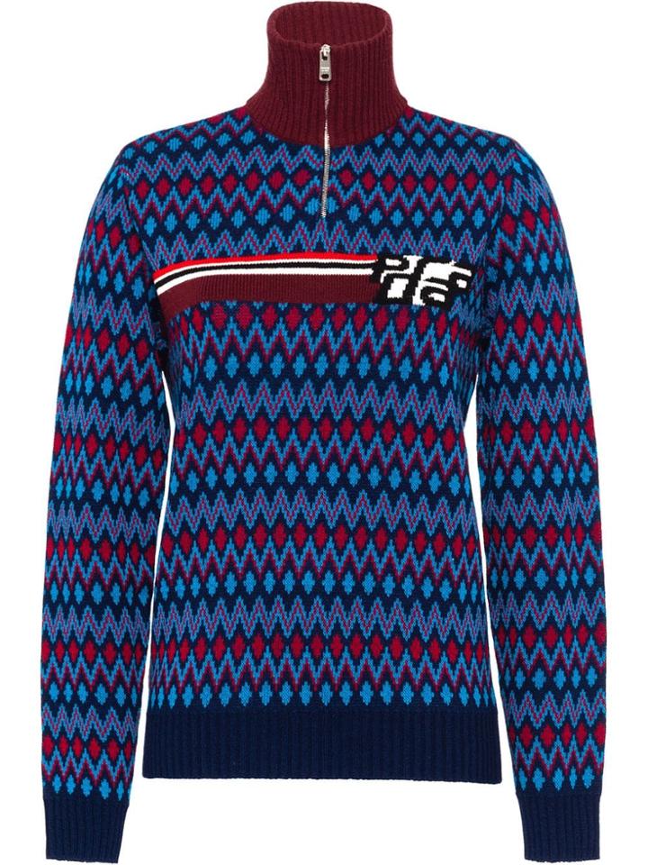 Prada Wool And Cashmere Sweater - Blue