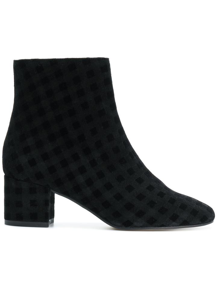 Marc Ellis Check Print Boots - Black