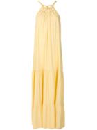 Erika Cavallini Tiered Gown - Yellow & Orange