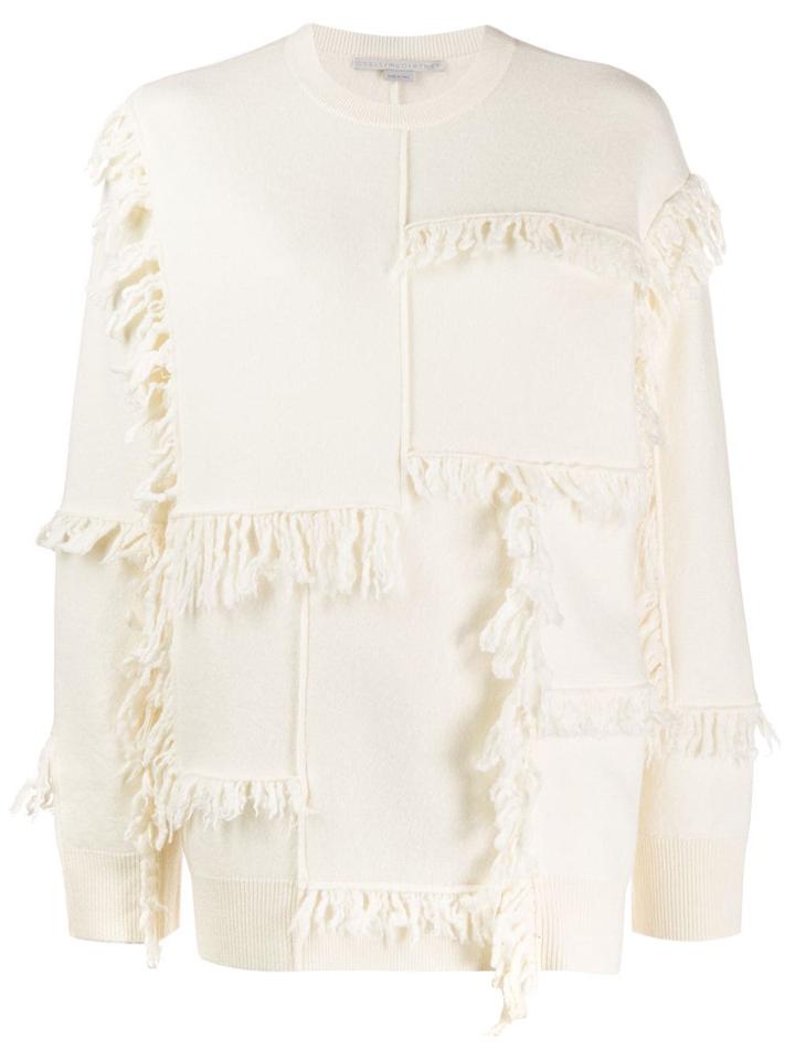 Stella Mccartney Fringed Sweater - White