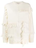 Stella Mccartney Fringed Sweater - White