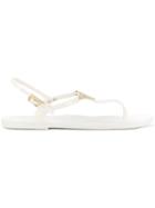 Emporio Armani Rubber Jelly Infradito Sandal - White
