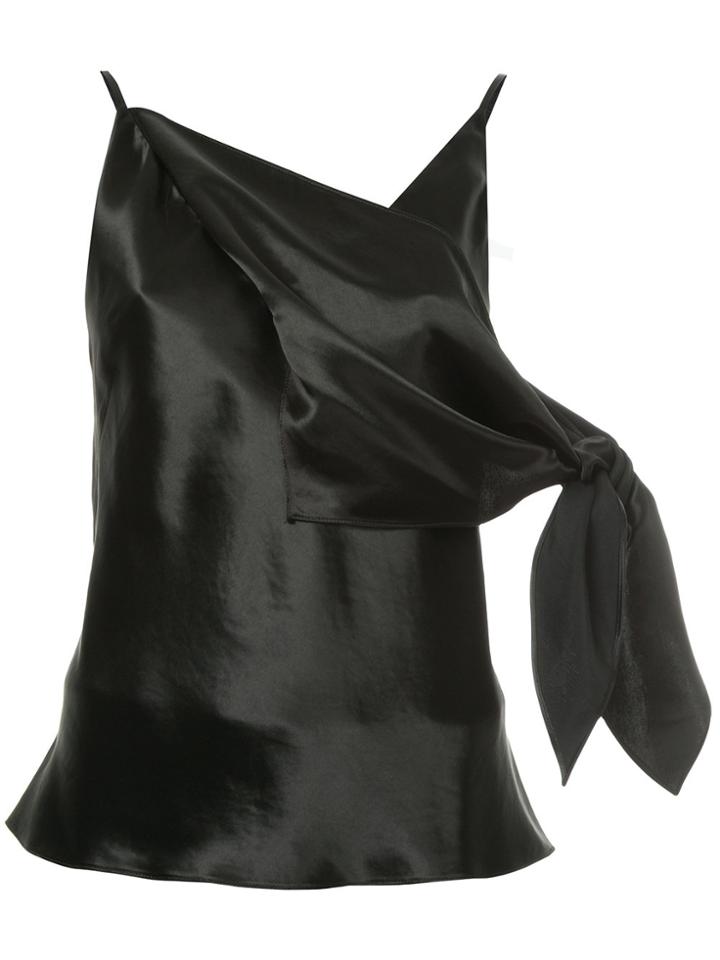 Christopher Esber Asymmetric V-neck Top - Black