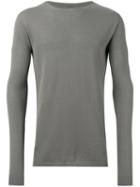 Rick Owens - Crew Neck Jumper - Men - Cotton - L, Grey, Cotton