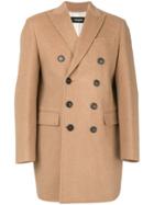 Dsquared2 Double Breasted Coat - Nude & Neutrals