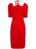 Olympiah Cut Out Details Midi Dress - Red