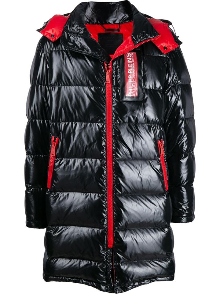 Philipp Plein 20th Anniversary Feather Down Coat - Black