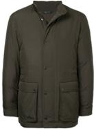 Gieves & Hawkes Front Pockets Padded Coat - Green