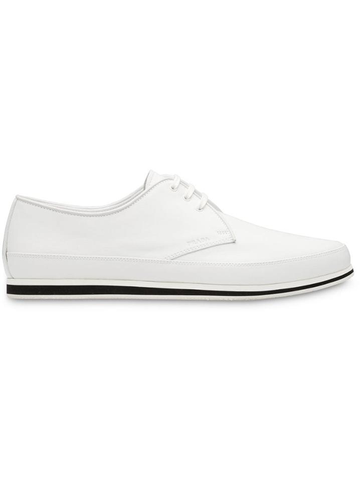Prada Derby Lace-up Sneakers - White