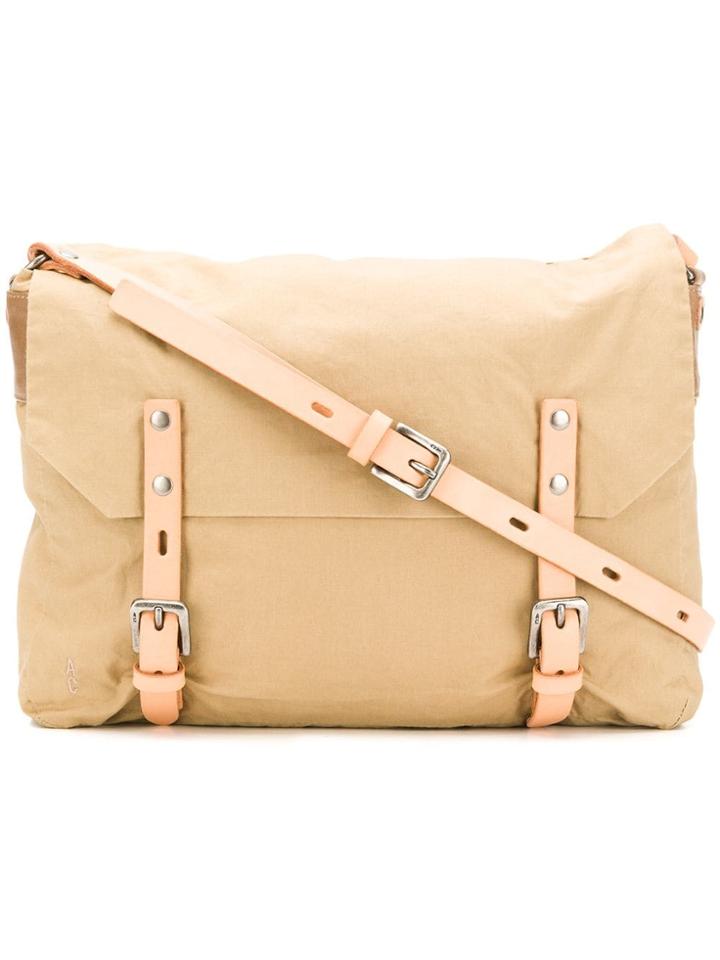 Ally Capellino Double Buckle Crossbody Bag - Neutrals