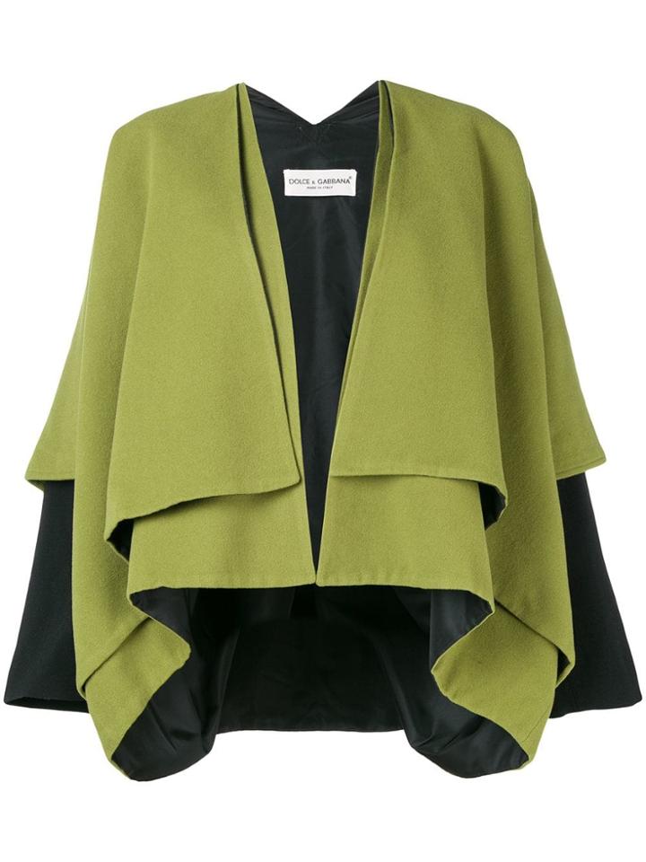 Dolce & Gabbana Vintage 1990's Layered Coat - Green