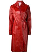 Yves Saint Laurent Vintage Long Coat, Women's, Size: 38, Red