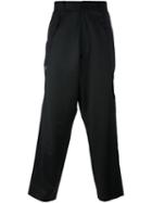 D.gnak Drop Crotch Trousers, Men's, Size: 34, Black, Spandex/elastane/wool