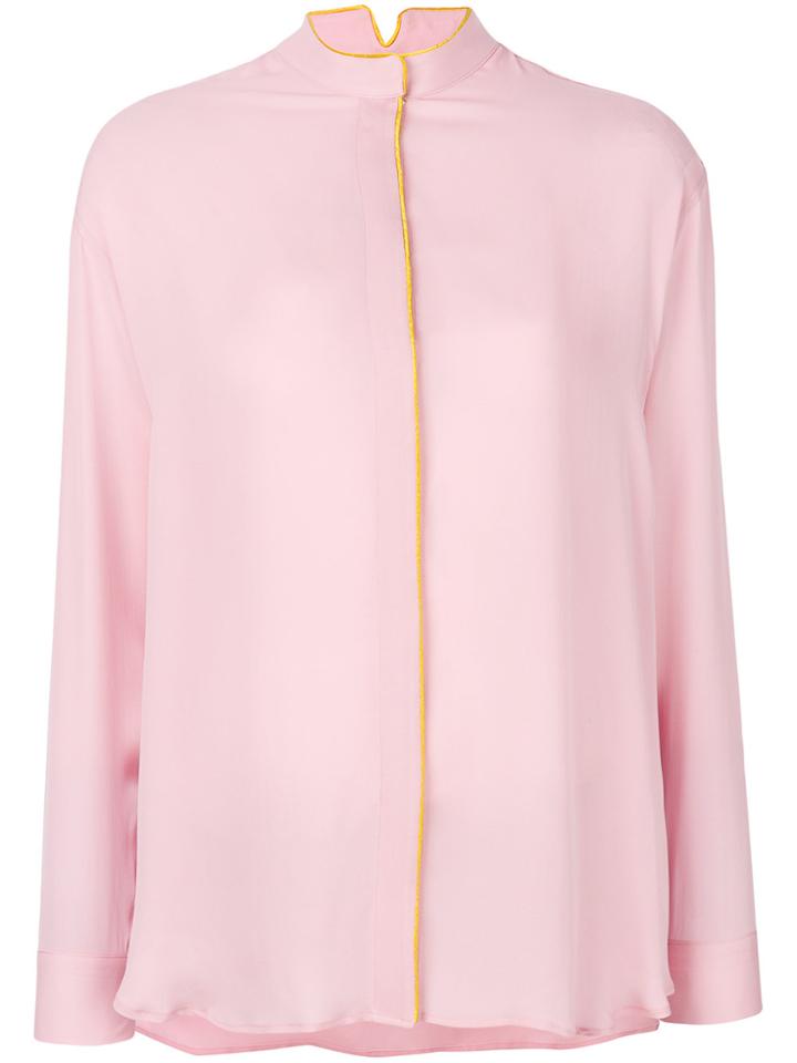 Etro Sheer Blouse - Pink & Purple