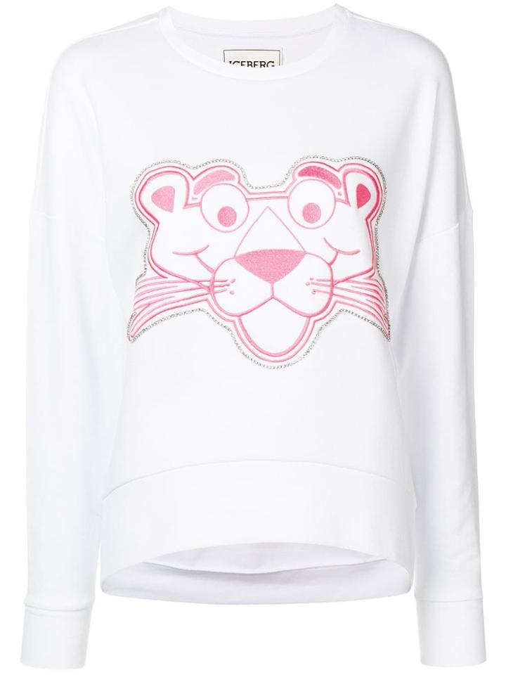 Iceberg Pink Panther Sweatshirt - White