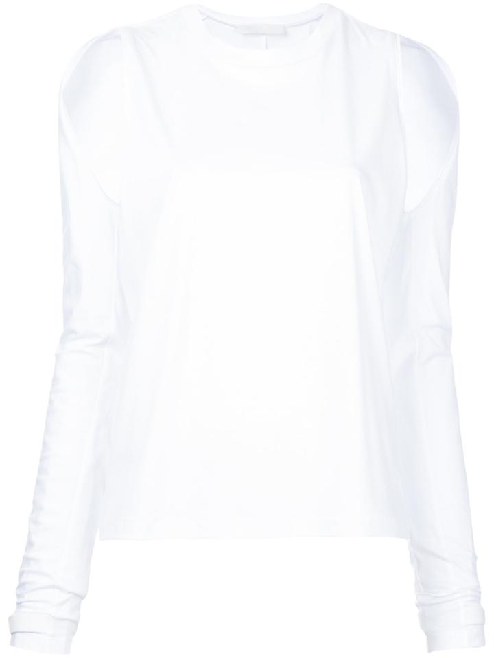 Dion Lee Cutout Shoulder T-shirt - White
