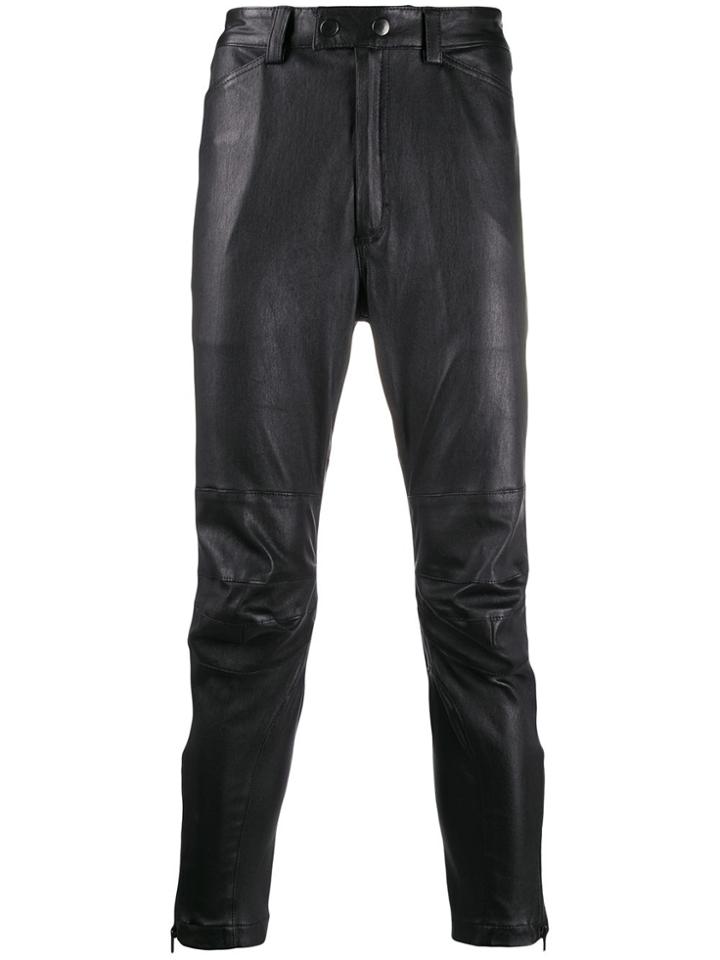 Ann Demeulemeester Motox Panelled Trousers - Black