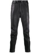 Ann Demeulemeester Motox Panelled Trousers - Black