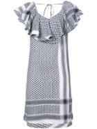 Cecilie Copenhagen - V-back Ruffled Dress - Women - Cotton - 1, White, Cotton