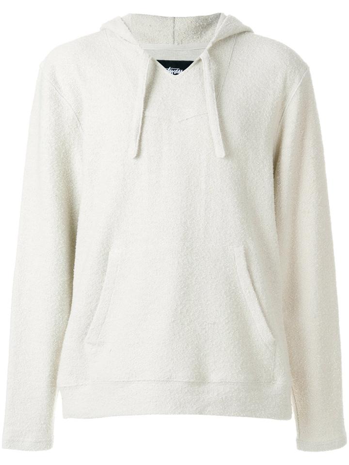 Stussy Textured Logo Hoodie - Nude & Neutrals