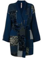 Antonio Marras Patch-work Fitted Coat - Black