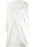 Jil Sander Printed Logo Raincoat - White