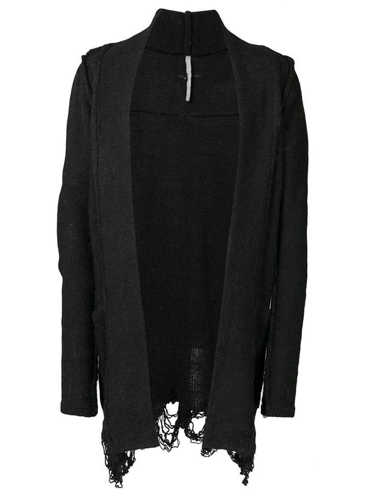 First Aid To The Injured 'apex' Knit Cardigan, Men's, Size: 3, Black, Acrylic/wool/alpaca