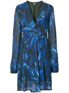 Just Cavalli V-neck Dress - Blue