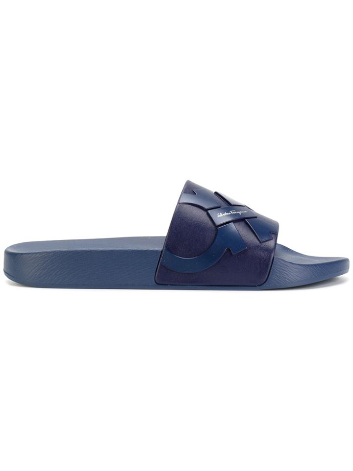 Salvatore Ferragamo Dante Slippers - Blue