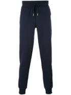 Moncler Slim Fit Track Pants, Men's, Size: Small, Blue, Cotton
