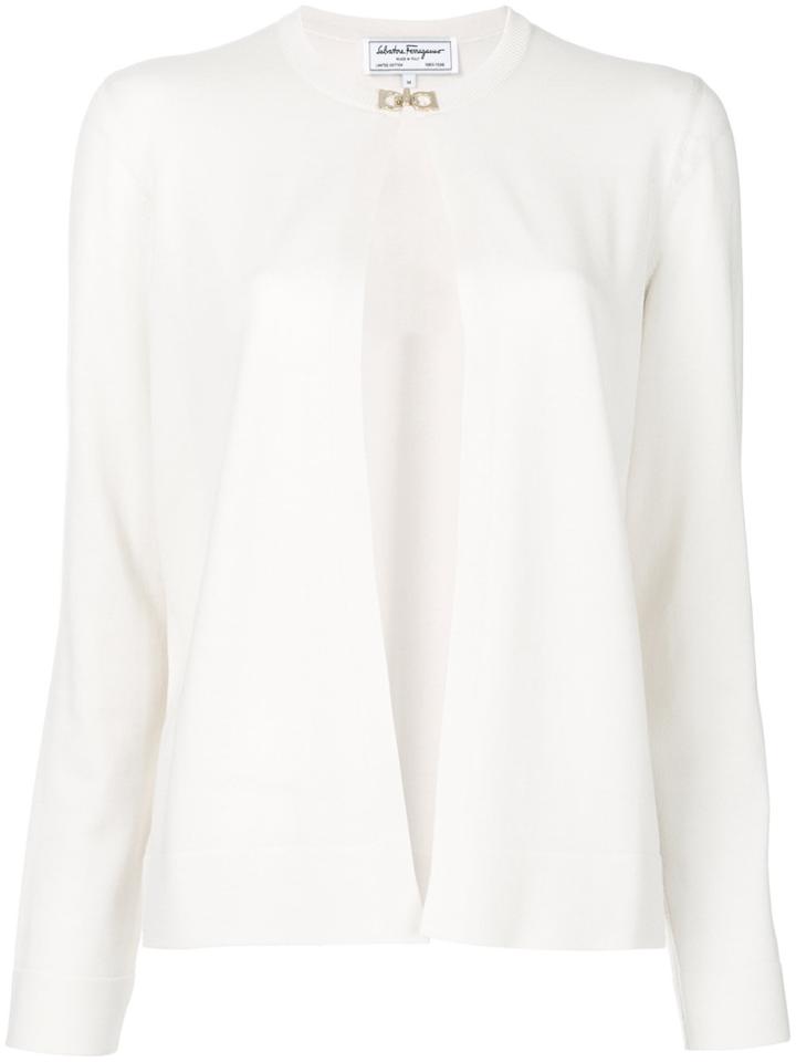 Salvatore Ferragamo Classic Knitted Cardigan - Nude & Neutrals