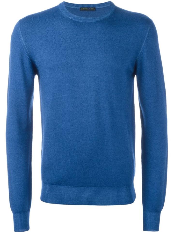 Etro Classic Jumper, Men's, Size: Medium, Blue, Wool