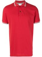 Peuterey Stripe Detail Polo Shirt - Red