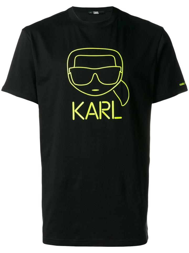Karl Lagerfeld Neon Karlito T-shirt - Black