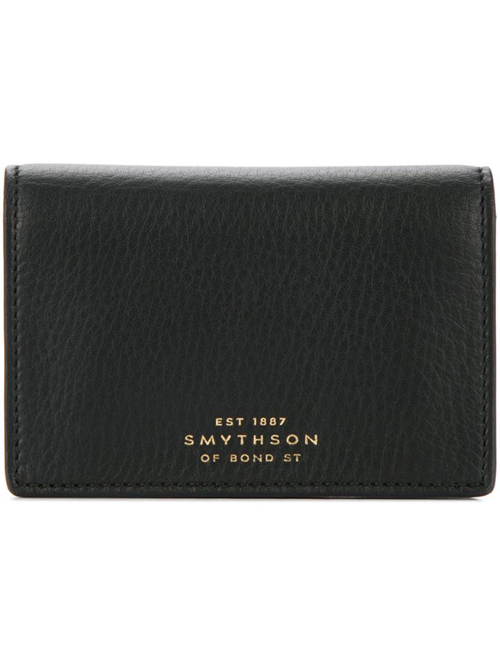 Smythson Snap Button Wallet - Black