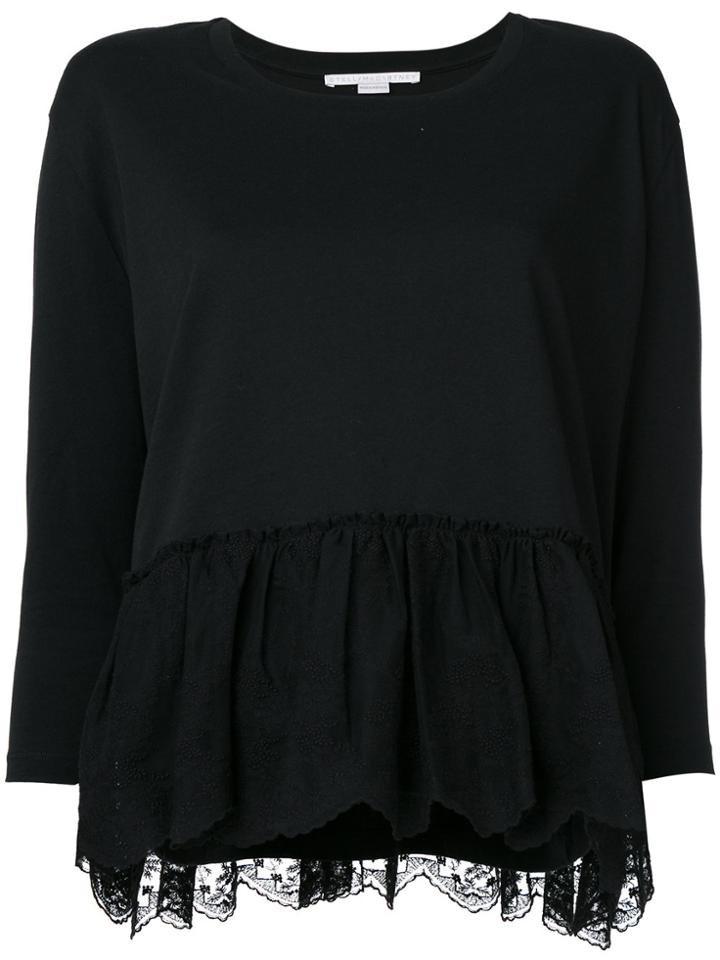 Stella Mccartney Ruffle-trimmed Top - Black
