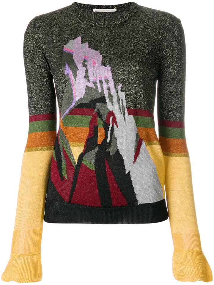 Marco De Vincenzo Slim Glittery Jumper - Multicolour