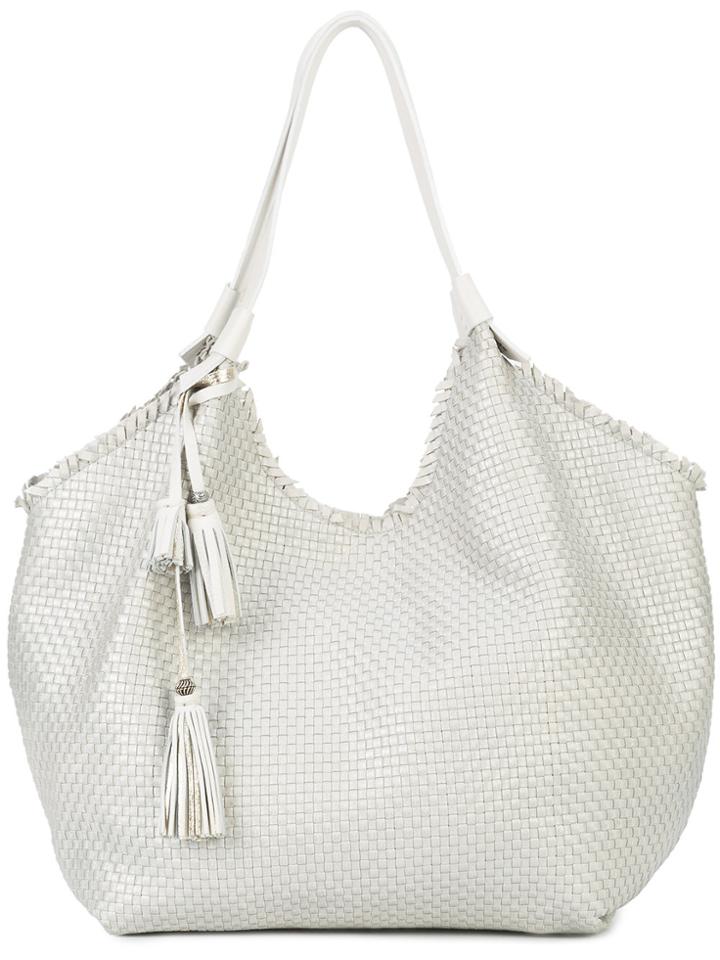 Henry Beguelin Woven Tote Bag - Grey