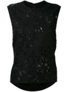 Petar Petrov Embroidered Blouse, Women's, Size: 38, Black, Silk/cotton/cupro/viscose