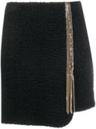 Just Cavalli Embellished Short Skirt - Black