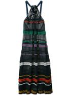 Sonia Rykiel Patterned Halterneck Dress - Black