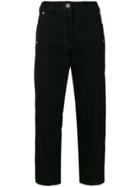 Lemaire High-waisted Cropped Trousers - Black