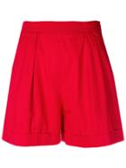 Yves Saint Laurent Vintage High Waisted Shorts - Red